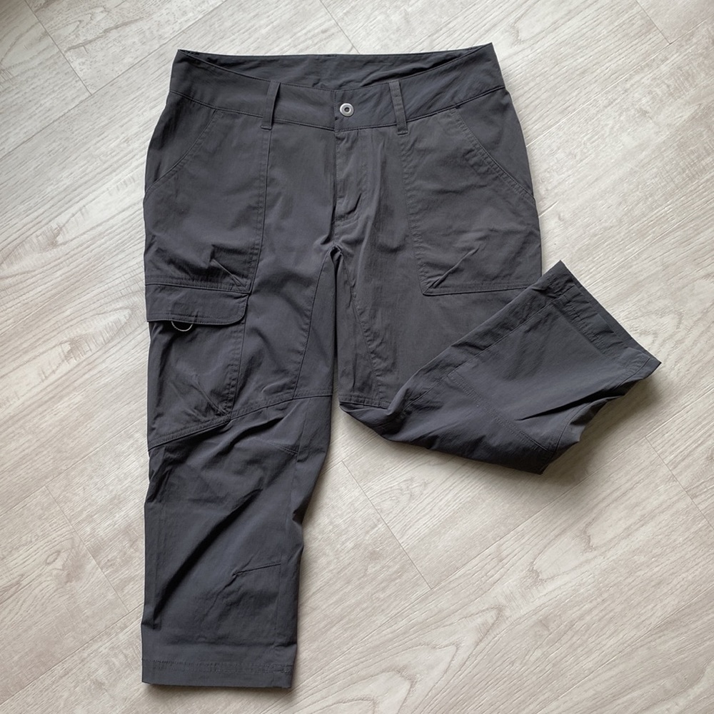 COLUMBIA Grey Ripstop Hiking Capris